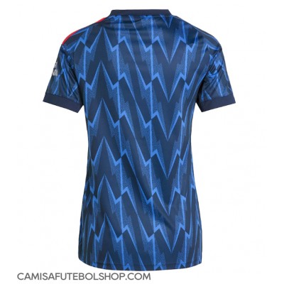 Camisa de time de futebol Arsenal Replicas 2º Equipamento Feminina 2025-26 Manga Curta Camisa de time de futebol Arsenal Replicas 2º Equipamento Feminina 2025-26 Manga Curta